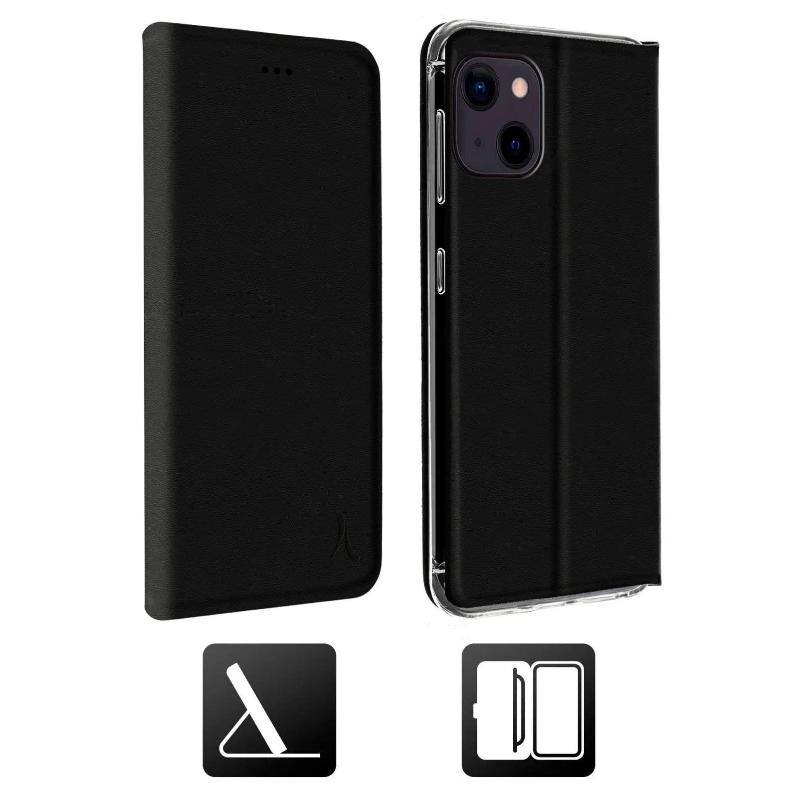 ALTFIP13BLK funda para teléfono móvil 15,5 cm (6.1") Folio Negro
