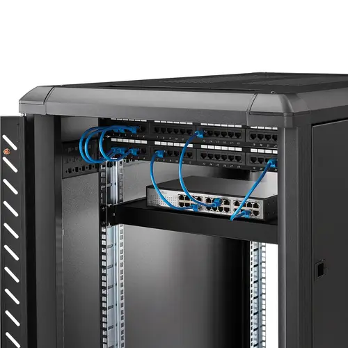 Estante Ajustable 1U para Rack de Servidores - 150kg - Bandeja Universal de 19 Pulgadas Ajustable de 49,5 a 96,5cm - para Equipos de Red - 27,5" (69,8cm) de Profundidad para Rack de 19" - Imagen 3