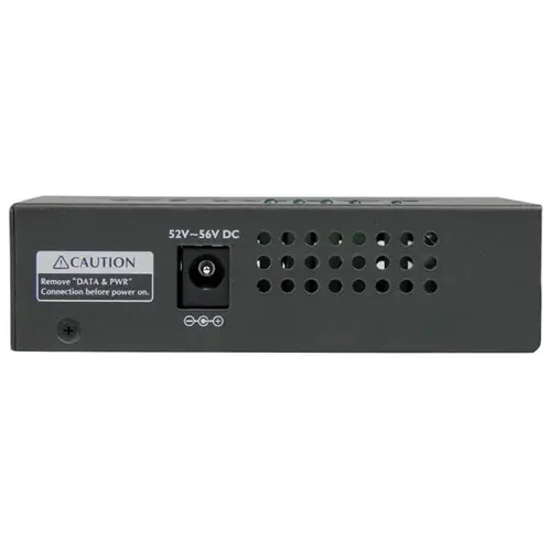 Inyector de Alimentación PoE Power over Ethernet Midspan 4 Puertos Gigabit RJ45 de Pared - 802.3 at af - Imagen 2
