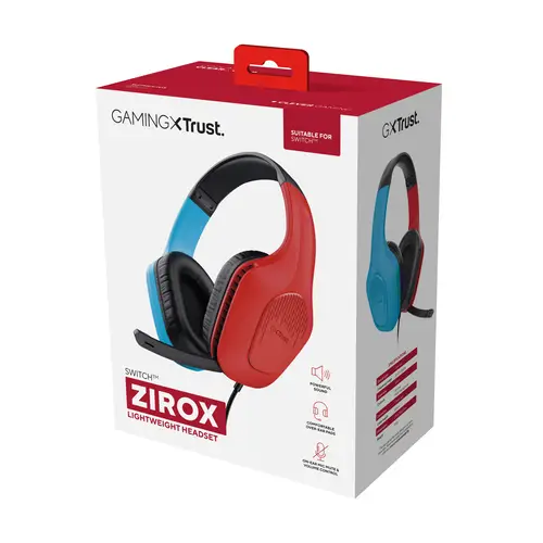 GXT 416S Zirox Auriculares Alámbrico Diadema Juego Negro, Cian, Rojo - Imagen 8