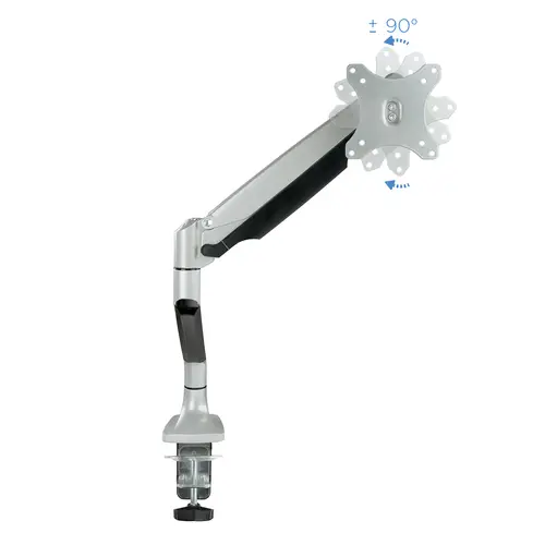 Soporte de Mesa Giratorio e Inclinable para Pantalla (Monitor / TV Plasma / LCD / LED) 13  32, de Un Brazo, Plata - Imagen 3