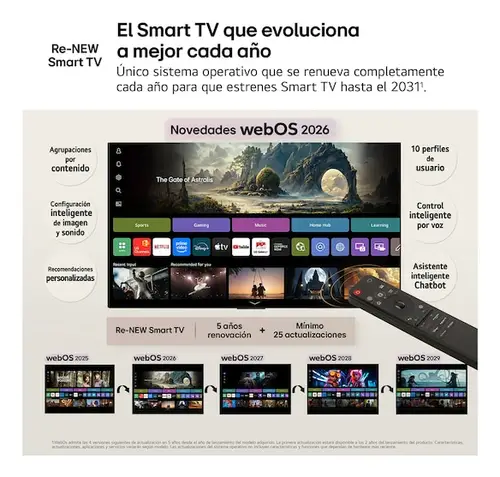 QNED evo AI MiniLED 43QNED81B6C.AEU Televisor 109,2 cm (43") 4K Ultra HD Smart TV Wifi Negro - Imagen 12