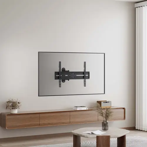 Soporte eco giratorio, inclinable y nivelable para monitor/TV 35kg de 37-70, Negro - Imagen 5