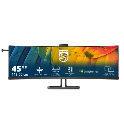 6000 series 45B1U6900CH/00 LED display 113 cm (44.5") 5120 x 1440 Pixeles UltraWide Dual Quad HD Negro - Imagen 2