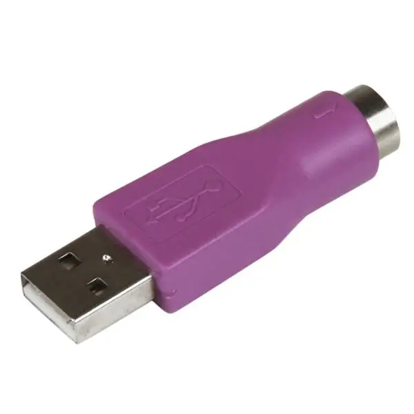 Adaptador Conversor PS/2 MiniDIN a USB para Teclado - PS/2 Hembra..