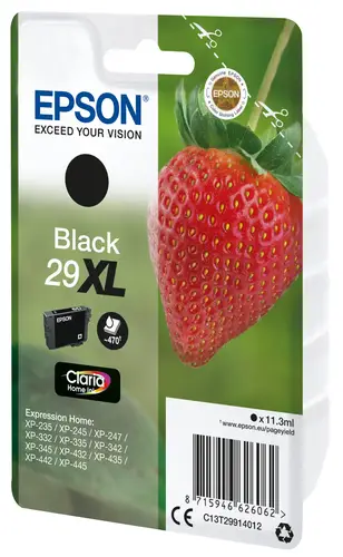 Strawberry Singlepack Black 29XL Claria Home Ink - Imagen 2