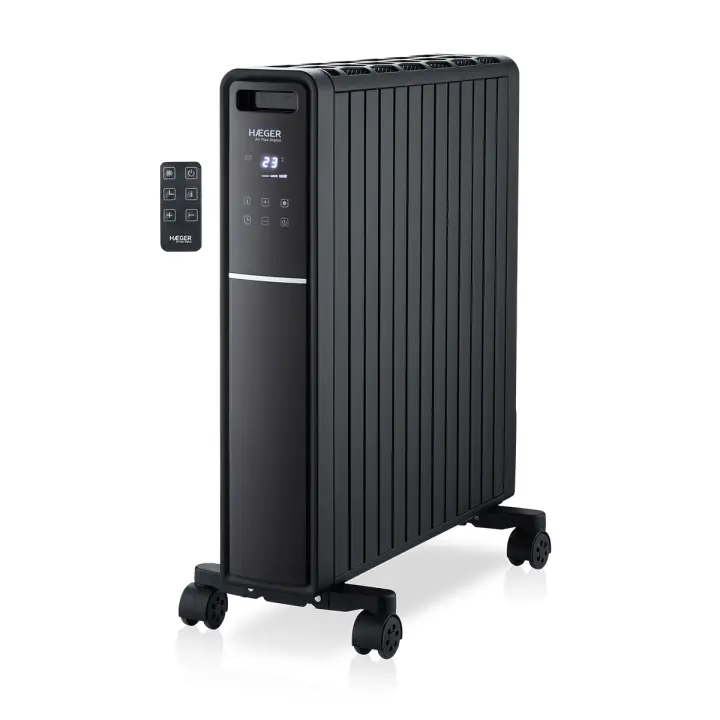 HE-20D.003A calefactor eléctrico Interior Negro 2000 W Convector