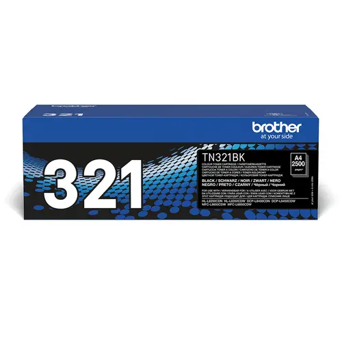 TN-321BK cartucho de tóner 1 pieza(s) Original Negro - Imagen 1