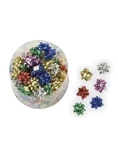 MOÑAS/COCAS  5 mm METALIZ.COL.SURT.(100)