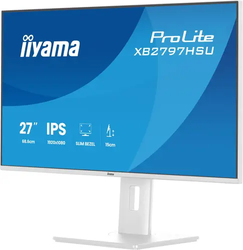 ProLite XB2797HSU-W1 pantalla para PC 68,6 cm (27") 1920 x 1080 Pixeles Full HD LED Blanco - Imagen 6