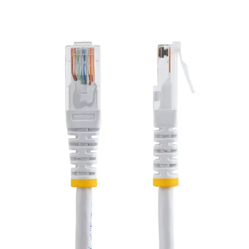 Cable de Red Ethernet 15m UTP Patch Cat5e Cat 5e RJ45 Moldeado - Blanco - Imagen 2