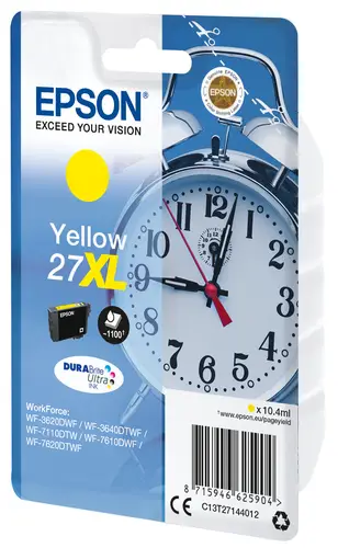 Alarm clock Singlepack Yellow 27XL DURABrite Ultra Ink - Imagen 2