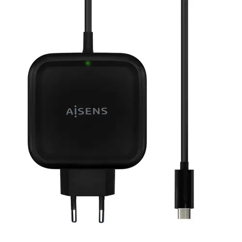 Cargador 65W PD3.0 QC3.0 1XUSB-C 1.2M, Negro - Imagen 1