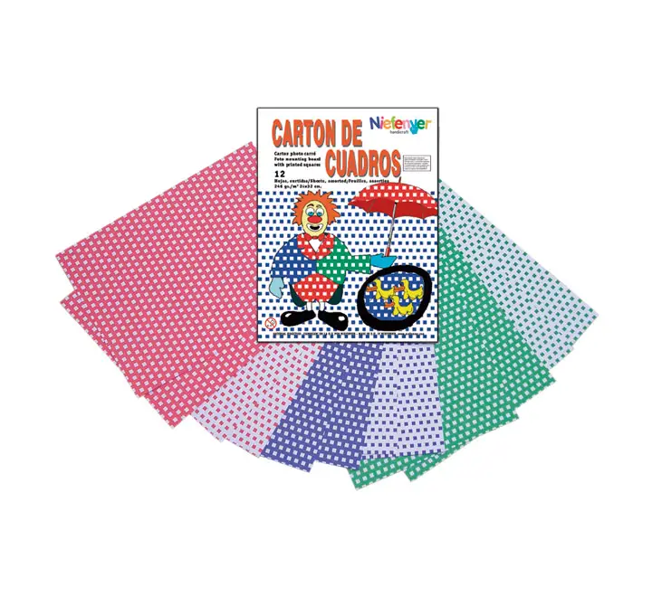 B.12U CARTON CUADROS NIEFENVER 34X32CM 0700125