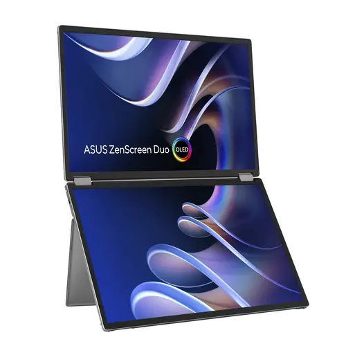 ZenScreen Duo OLED MQ149CD pantalla para PC 35,6 cm (14") 1920 x 1200 Pixeles WUXGA Plata - Imagen 1