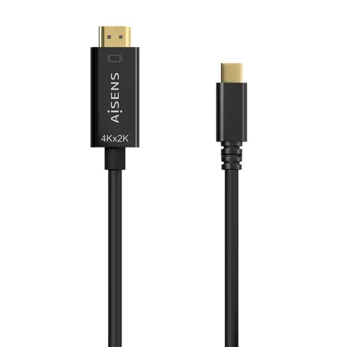 Cable Conversor USB-C A HDMI 4K@30Hz, USB-C/M-HDMI/M, Negro, 1.8M - Imagen 1