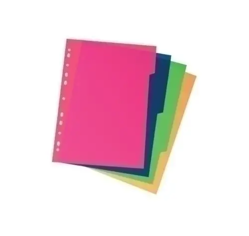 SEPARADORES CARCHIVO PP XXL Fº  4 ps. - Pack de 15 unidades