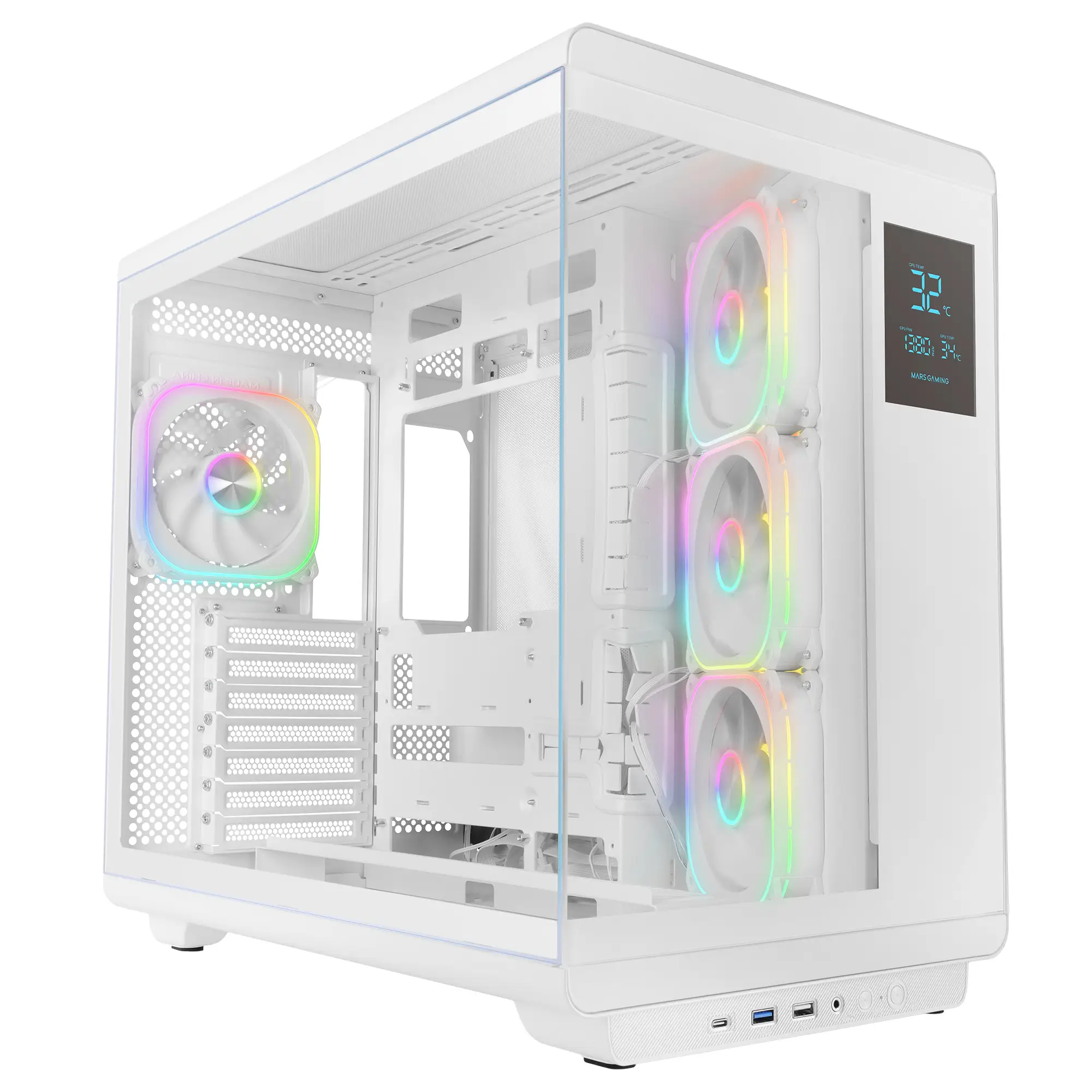 MCREVPROW carcasa de ordenador Midi Tower Blanco