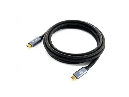 128357 Cable USB 3.2 Gen 2 C a C, M/M, 2,0m, PD100W , 4K/60Hz, 10Gbps, Negro - Imagen 1