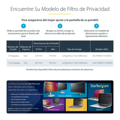 14G-PRIVACY-SCREEN filtro para monitor 35,6 cm (14") Portátil Filtro de privacidad para pantallas sin marco - Imagen 11