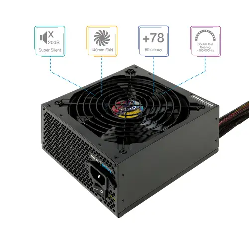TQAPOLO-750SP unidad de fuente de alimentación 750 W 20+4 pin ATX ATX Negro - Imagen 2