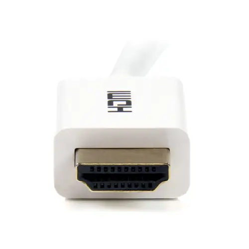 Cable de 3m HDMI con Ethernet CL3 - Cable HDMI Ultra HD para Instalaciones en Muro - Cable HDMI de Alta Velocidad UHD 4K 30Hz 10,2 Gbps - Cable de Vídeo HDMI 1.4 30AWG, Blanco - Imagen 3