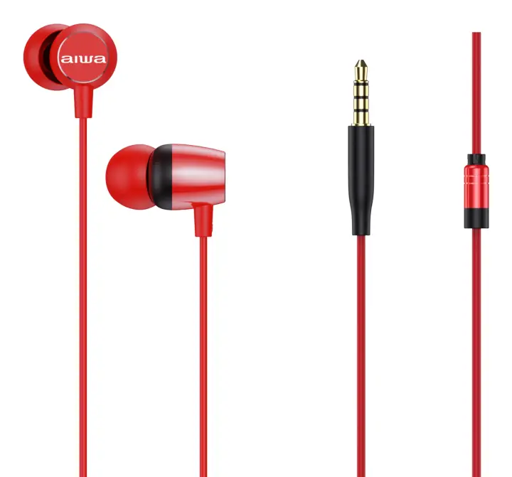 ESTM-20RD auricular y casco Auriculares Alámbrico Dentro de oído Llamadas/Música/Deporte/Uso diario Rojo