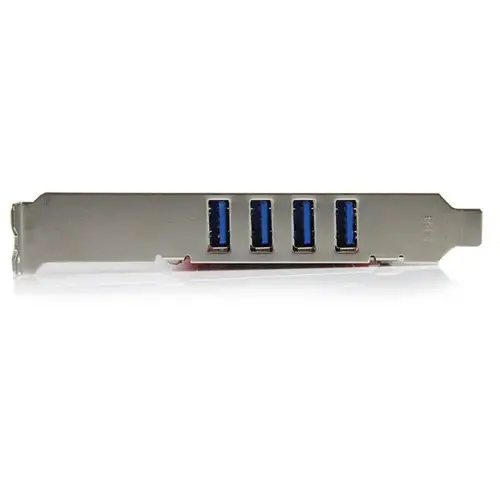 Tarjeta Adaptador PCI USB 3.0 (5Gbps) SuperSpeed 4 Puertos Con Alimentación SATA LP4 - Hub Concentrador Interno - Ladrón USB Interno - 2x USB A Hembra - Imagen 3