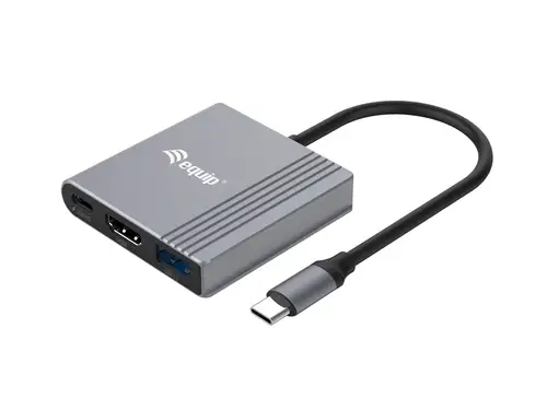 Adaptador 3 en 1 USB-C a HDMI / USB-A / USB PD, 4K/60Hz, 100W USB PD - Imagen 1