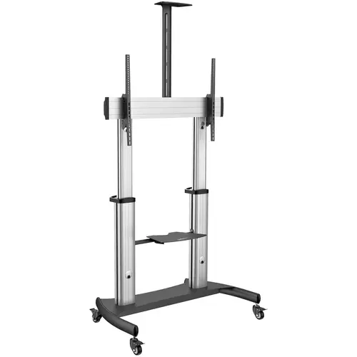 Soporte Móvil de TV - Carrito de TV de Servicio Pesado para Pantallas de 60 a 100 Pulgadas - 100kg - Soporte Universal Rodante de Piso con Altura Ajustable - con Ruedas - para Televisor (STNDMTV100) - Imagen 2