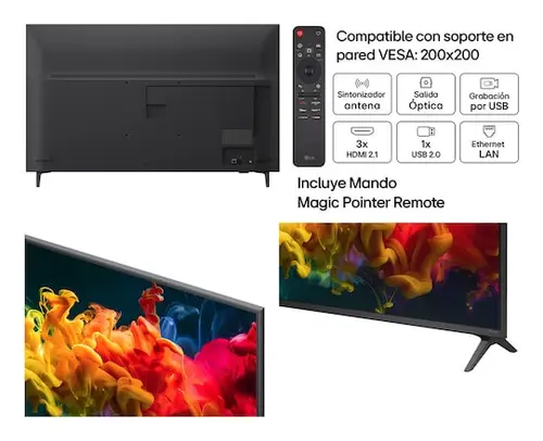 QNED evo AI MiniLED 43QNED81B6C.AEU Televisor 109,2 cm (43") 4K Ultra HD Smart TV Wifi Negro - Imagen 3