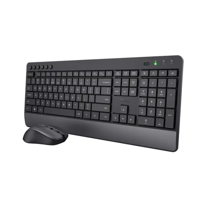 Trezo teclado Ratón incluido Universal RF inalámbrico QWERTY Español Negro