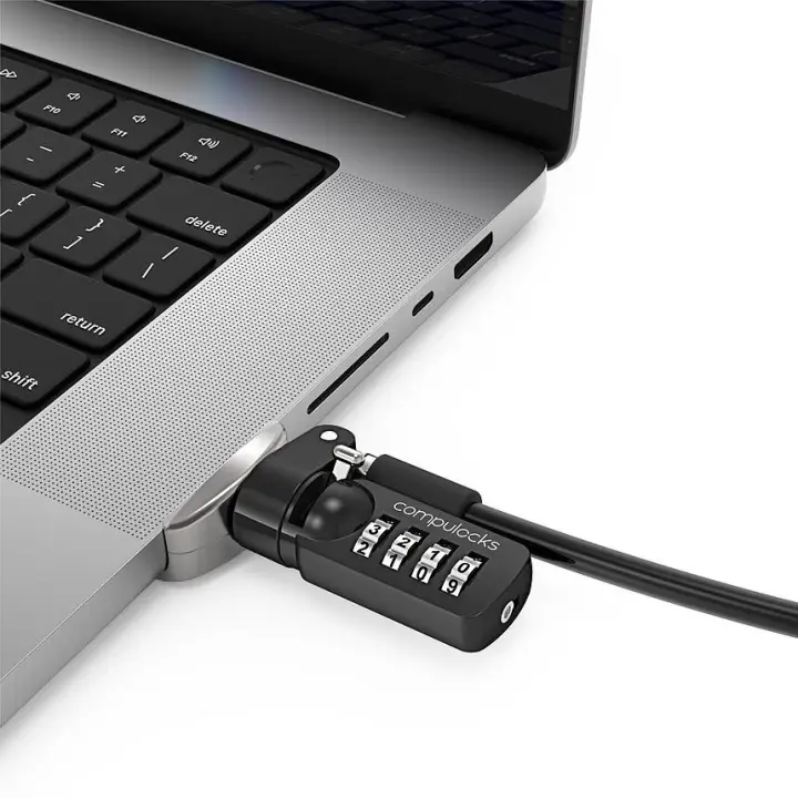 MBPR16LDG02CL cable antirrobo Negro, Plata