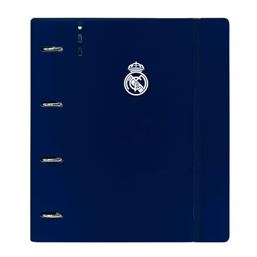 SAFTA CARPEBLOCK ANILLAS 4X35MM C/RECAMBIO A4 C/SEPARADORES TAPAS PP FOAM REAL MADRID 1ª EQUIP. 24/25
