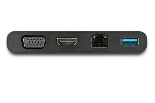 Adaptador Multipuertos USB-C 4K con HDMI, VGA, Ethernet Gigabit y USB 3.0 - Mini Docking Station USB Tipo C de Viajes a HDMI de 4K o VGA 1080p - Replicador de Puertos USBC - Imagen 3