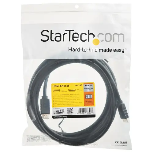 Cable de 5m HDMI 2.0 Certificado Premium con Ethernet - HDMI de Alta Velocidad Ultra HD de 4K a 60Hz HDR10 - para Monitores o TV UHD - Imagen 3