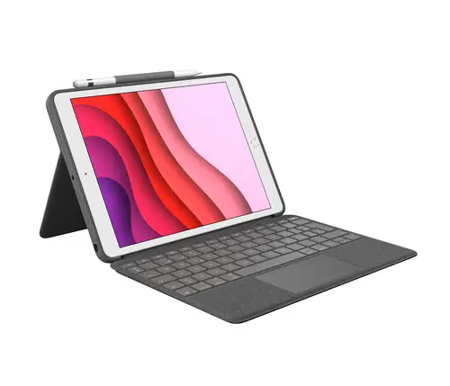 920-009627 teclado para móvil QWERTY Español Smart Connector Grafito - Imagen 2