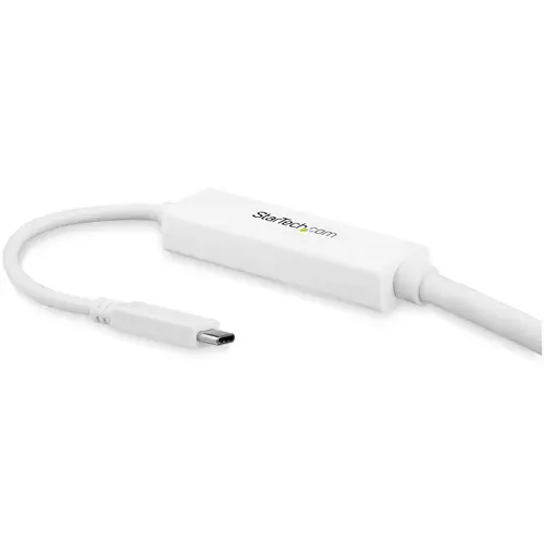Cable 3m USB C a DisplayPort 1.2 de 4K a 60Hz - Adaptador Convertidor USB Tipo C a DisplayPort - HBR2 - Conversor USBC con Modo Alt - Compatible con Thunderbolt 3 - Blanco - Imagen 3