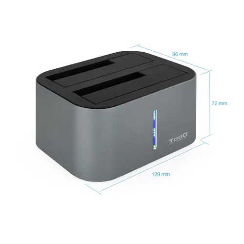 TQDS-805G base de conexión para disco duro USB 3.2 Gen 1 (3.1 Gen 1) Type-B Aluminio - Imagen 6