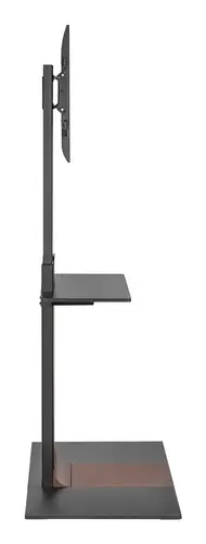 Soporte de Suelo con Bandeja DVD para Monitor/TV 50kg de 37-86, Negro-Marrón - Imagen 3