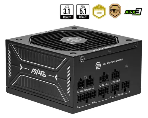 MAG A650GLS PCIE5 unidad de fuente de alimentación 650 W 24-pin ATX ATX Negro - Imagen 1