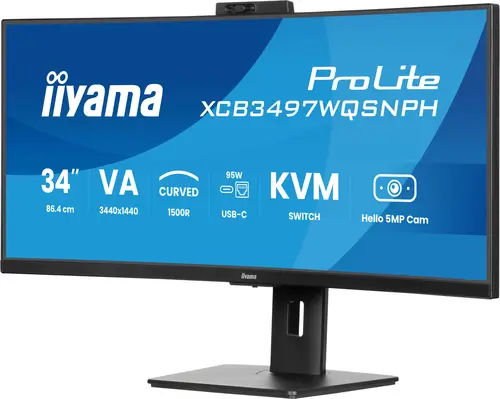 ProLite XCB3497WQSNPH-B1 pantalla para PC 86,4 cm (34") 3440 x 1440 Pixeles UltraWide Quad HD LED Negro - Imagen 9