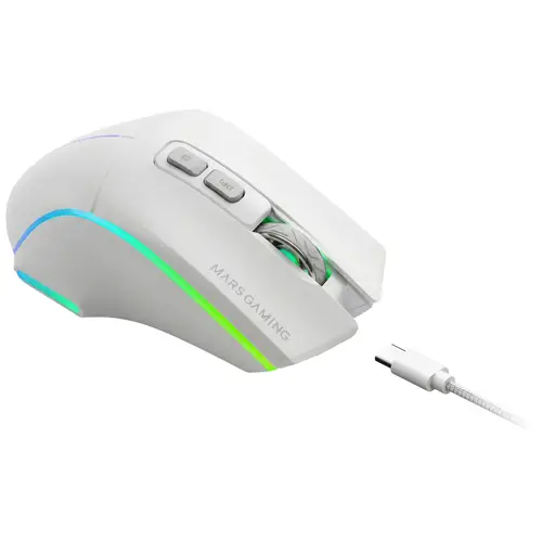 MMWVECTORW ratón Juego mano derecha RF Wireless + Bluetooth + USB Type-A Óptico 12000 DPI - Imagen 3