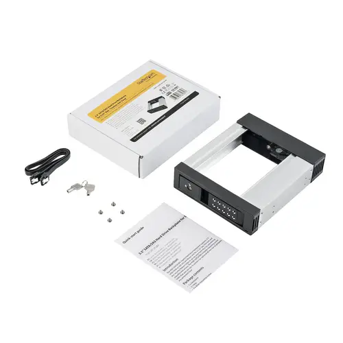 Bahía de Intercambio en Caliente sin Bandeja - de 5,25 Pulgadas a 3,5" - Bahía Removible de Disco Duro para Unidades de 3,5" SATA/SAS - de Aluminio - Imagen 7