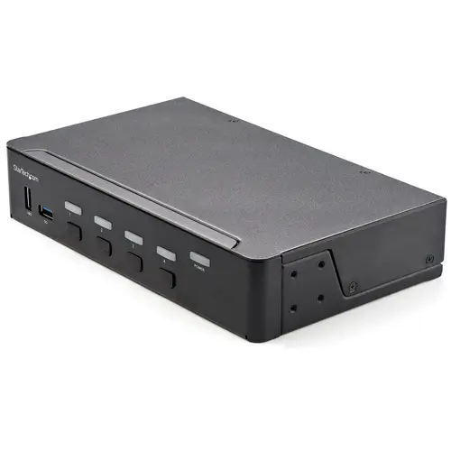 Switch Conmutador KVM de 4 Puertos HDMI 2.0 4K para 1 Monitor - Vídeo de 4K y 60Hz Ultra HD - HDR - Hub Ladrón USB 3.0 de 2 Puertos y 4 Puertos USB 2.0 HID - Audio - HotKey - TAA - Imagen 1