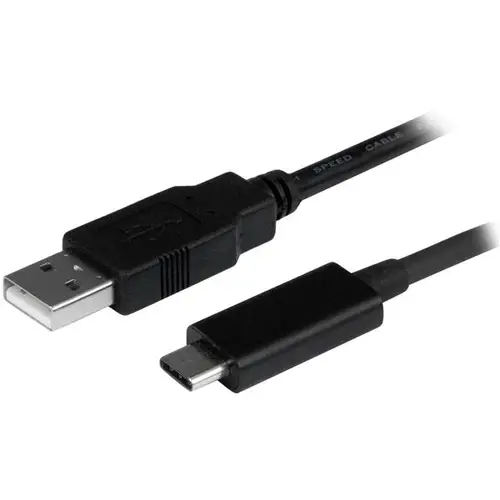 Cable de Carga y Sincronización USB-A a USB-C de 1m - Cable de Datos USB-A a USB Tipo C - M/M - Negro - Certificado USB-IF - Imagen 1