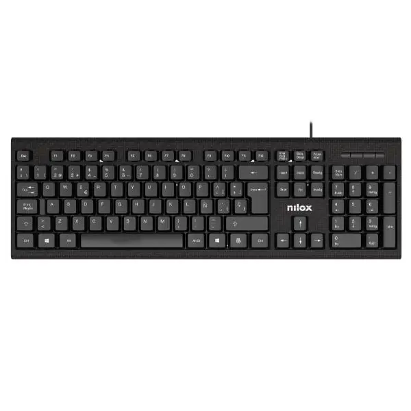 TECLADO CON CABLE, NEGRO, ESPAÑOL