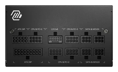 MAG A850GL PCIE5 unidad de fuente de alimentación 850 W 20+4 pin ATX ATX Negro - Imagen 2