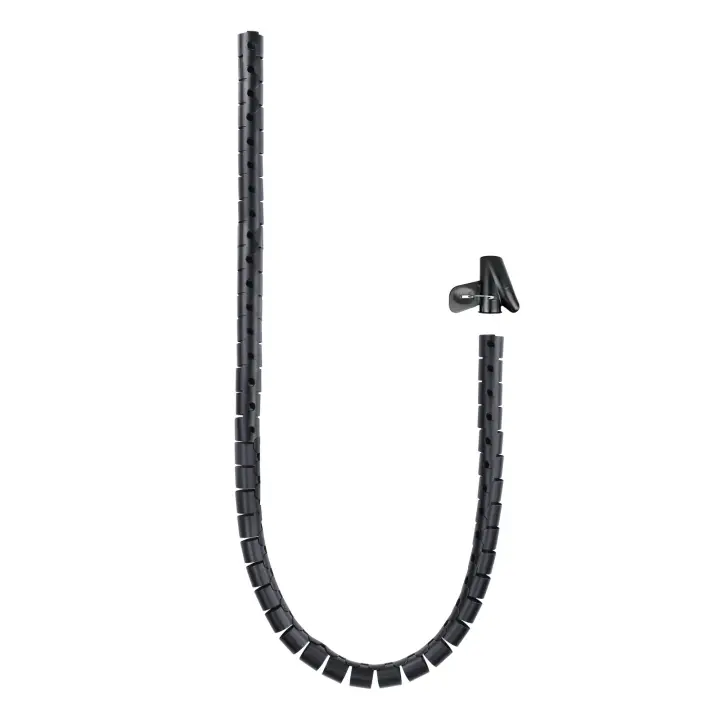 Organizador de cables flexible 25 mm 1.0m, negro