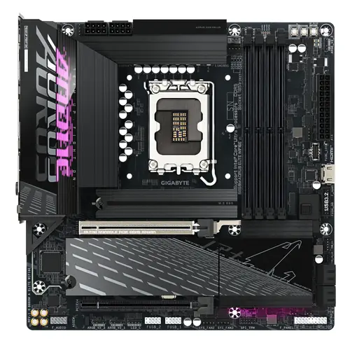 B860M AORUS ELITE WIFI6E Placa base - CPUs Intel Core Ultra, VRM de 12+1+2+1 fases, hasta 9200MHz DDR5, 1xPCIe 5.0 + 2xPCIe 4.0 M.2, LAN 2,5 GbE, WIFI 6E, Thunderbolt - Imagen 2